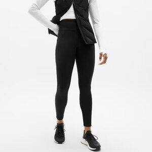 Athleta Altitude Fleece Lined Stash High Rise Legging - Black - XL